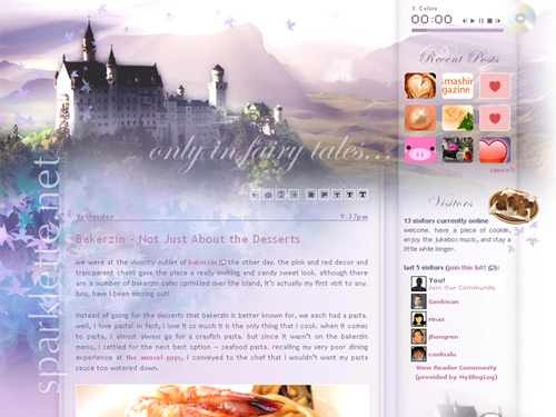 Version 11 of sparklette.net - Only in Fairy Tales...