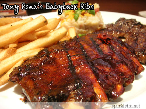 Tony Roma's Babyback Pork Ribs Tony Roma's Babyback Pork Ribs